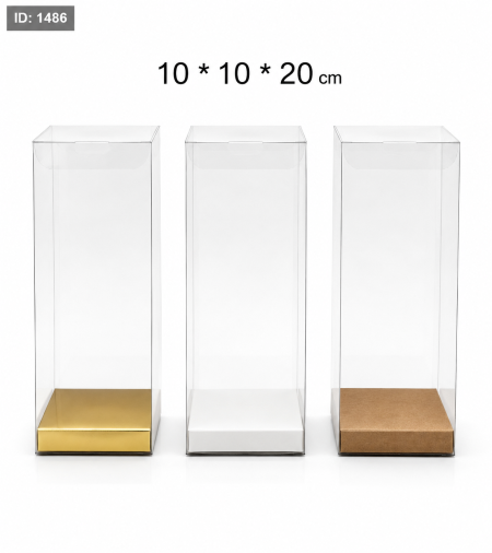 علب تغليف 10*10*20  pvc (قطع 10)